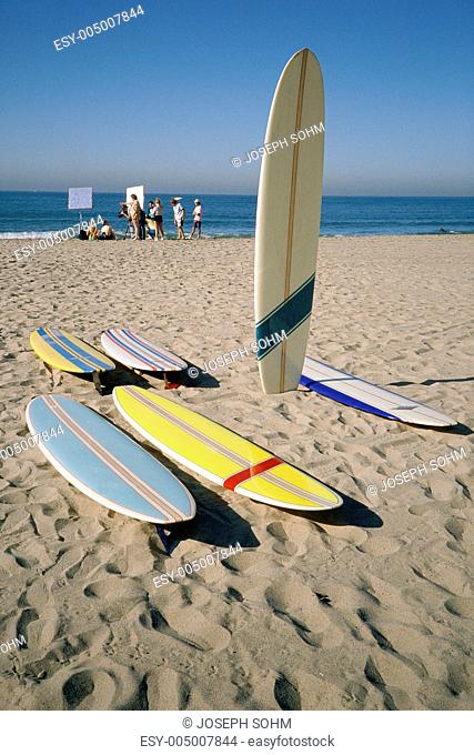 Surfboards in sand