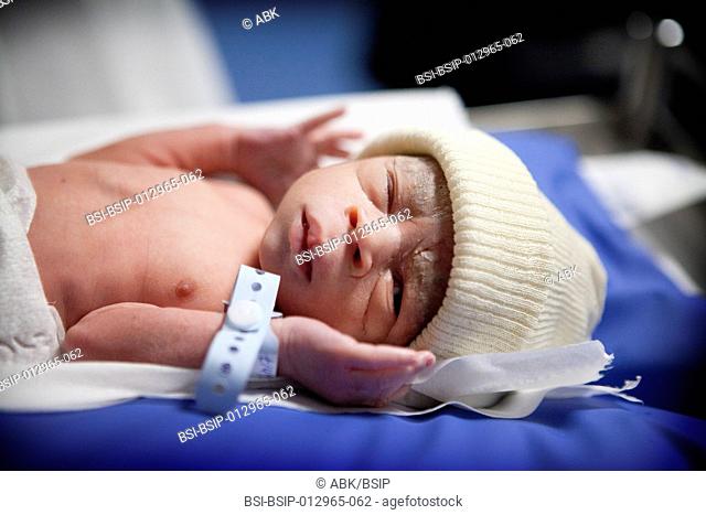 Photo essay at the maternity of Saint Maurice hospital in France. Birth of premature twins