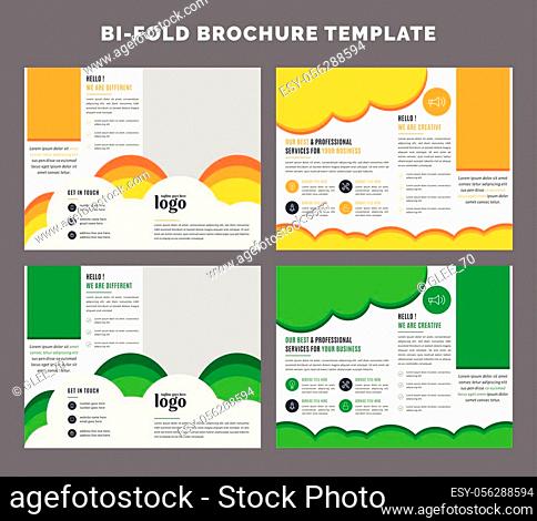 Bifold Brochure Design Template for any type of corporate use