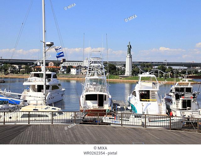 Yacht Harbor of Sakai Old Port, Sakai, Osaka, Japan