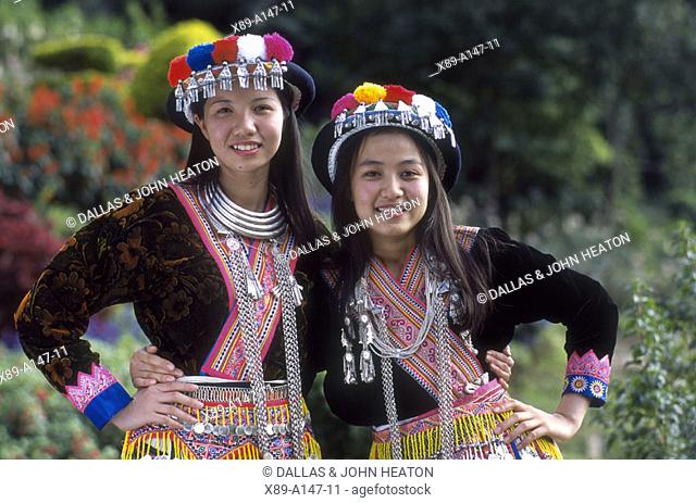Thailand, Chiangmai, Hmong Hilltribe Costumes