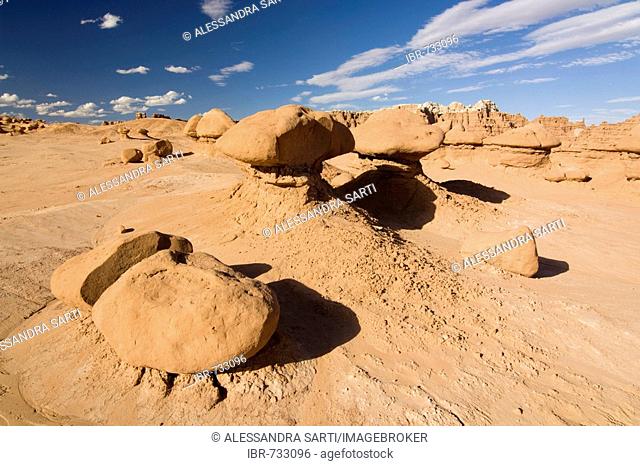 Sandstone formations in Goblin Valley State Park, Utah, USA
