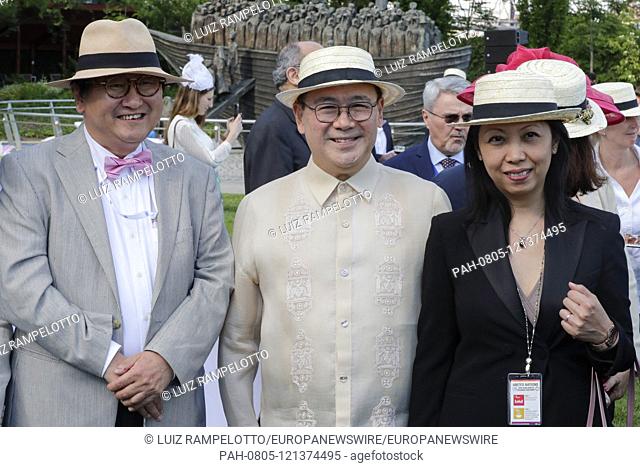 United Nations, New York, USA, June 15, 2019 - Foreign Affairs Secretary Teodoro Locsin Jr a tended first celebration of Blooms day today at the UN Headquarters...