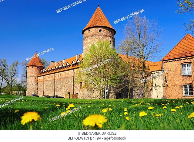 Castle of the Teutonic Order and West Kashubia Museum in town Bytow, Pomeranian Voivodeship, Poland. The Gothic castle of Bytow is the most important attraction...