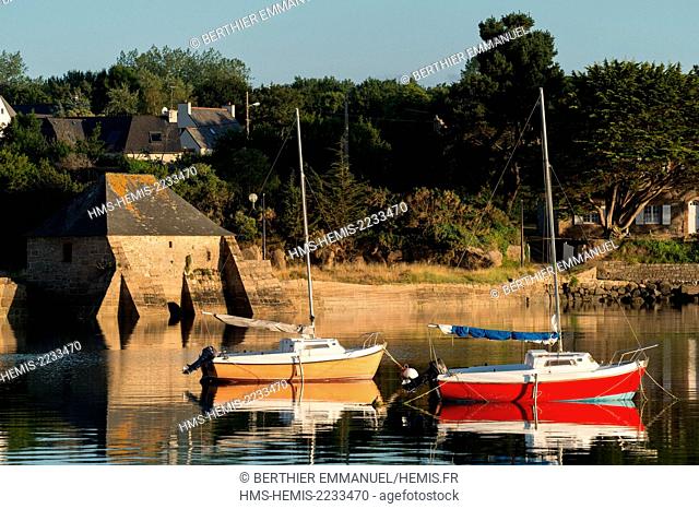 France, Cotes d'Armor, Cote de Granit Rose (Pink Granite Coast), Perros Guirec, Ploumanac'h, the mill