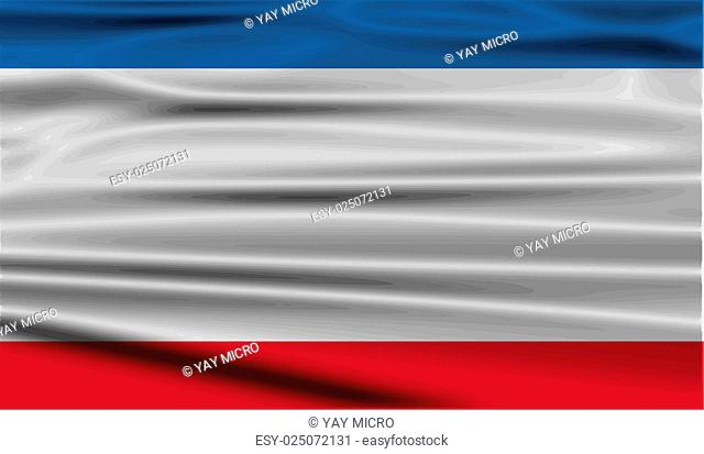 Flag of Crimea with old texture