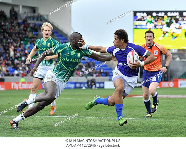 2012 HSBC Rugby Sevens World Series Scotland May 6th. 06.05.2012 Glasgow, Scotland. HSBC Sevens World Series. Alatasi Tupou during the game between Samoa and...