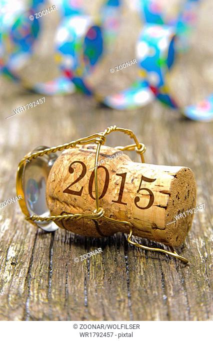 champagner cork for year 2015