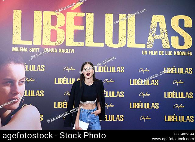 Lara Palma attends 'Libelulas' Premiere at Palacio de la Prensa Cinema on September 8, 2022 in Madrid, Spain