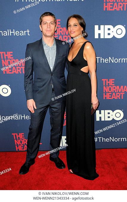 """The Normal Heart"" New York Premiere - Red Carpet Arrivals Featuring: Rob Thomas, Marisol Thomas Where: Manhattan, New York