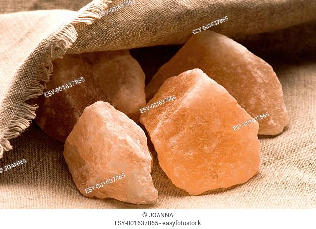 Pink salt of Hymalayas. mineral