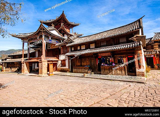 Dali bai minority autonomous prefecture of yunnan province JianChuan county ancient shaxi town stages