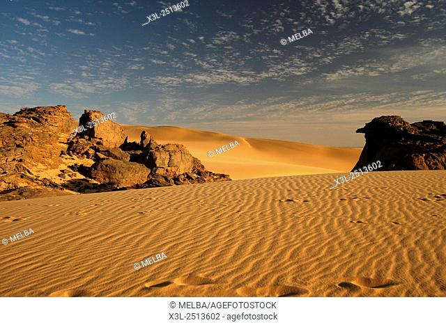 Tahaggart. Tassili Ahaggar. Sahara desert. Algeria
