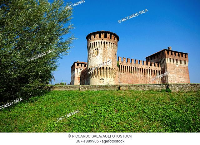 Italy, Lombardy, Soncino, Rocca Sforzesca, Castle