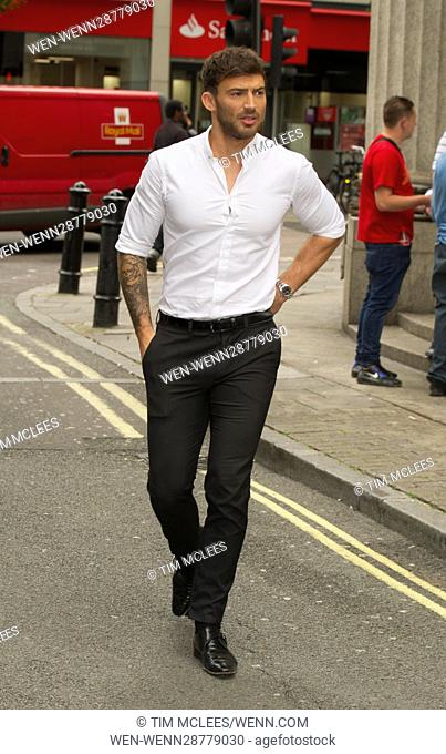 Various celebrities seen leaving the Saturday show Featuring: Jake Quickenden Where: London, United Kingdom When: 13 Aug 2016 Credit: Tim McLees/WENN