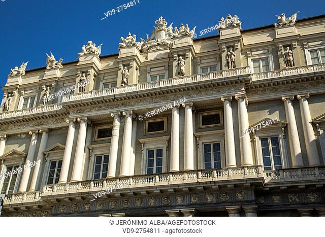 Palazzo Ducale, Piazza Matteotti, historic center. Old Twon. Genoa. Mediterranean Sea. Liguria, Italy Europe