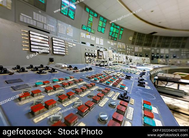 The October 22, 2021, the Chernobyl nuclear reactor number 3 control (operations) room in Chernobyl Nuclear Power Plant in abandoned territory in Ukraine