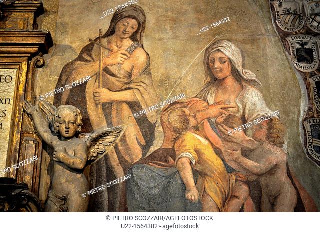 Bologna (Italy): fresco at Palazzo dell’Archiginnasio