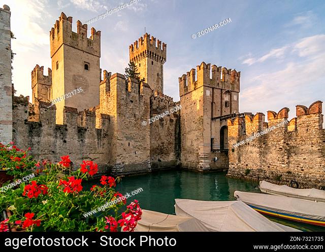 A Scaliger Castle (13th Century) Sirmione , italy