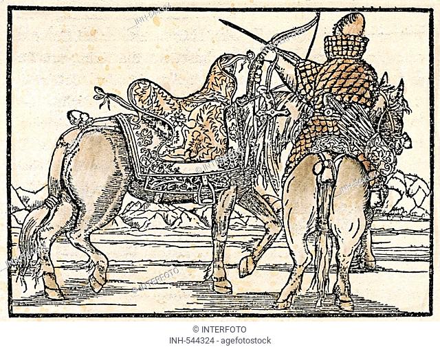 Rußland, Geografie, Titelblatt, Titel, Sigismund zu Herberstein (1486 - 1566), 'Reise zu den Moskowitern', Reisebericht, Reiseberichte, Militär, Soldat