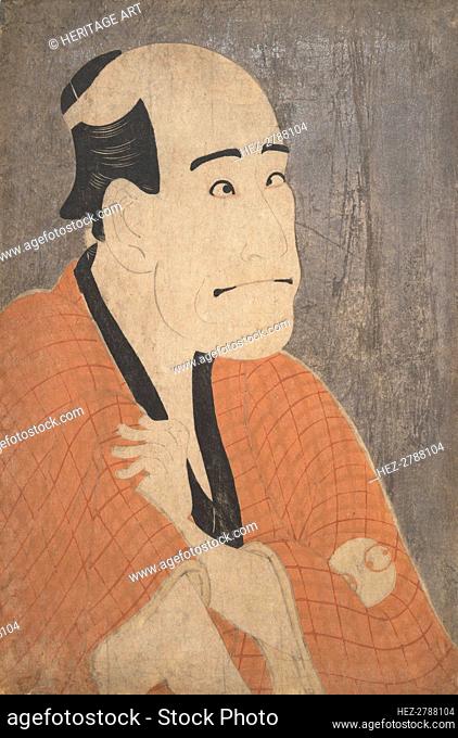 Arashi Ryuzo I as Ishibe Kinkichi in the Play Hana Ayame Bunroku Soga, 1794., 1794. Creator: Tôshûsai Sharaku