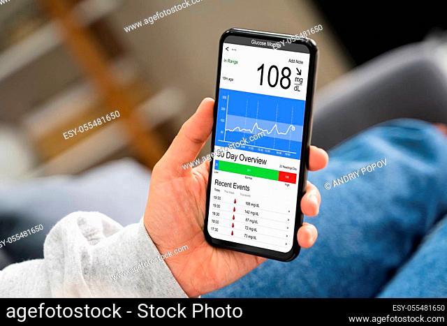 Continuous Glucose Monitor Blood Sugar Test App