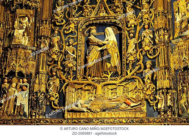 Chapel of St. Anne, altarpiece by Gil de Siloé, XV century, Cathedral, Burgos, Spain