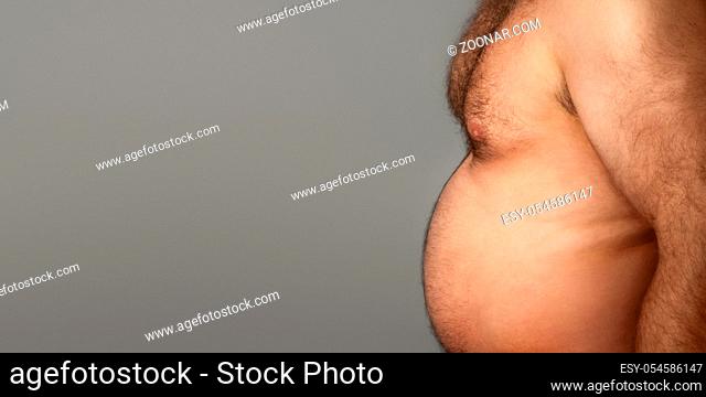 An image of a big hairy belly