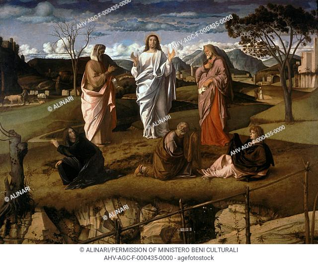 The Transfiguration of Christ', painting by Giovanni Bellini in the National Gallery (Museo di Capodimonte) of Naples (1487 ca