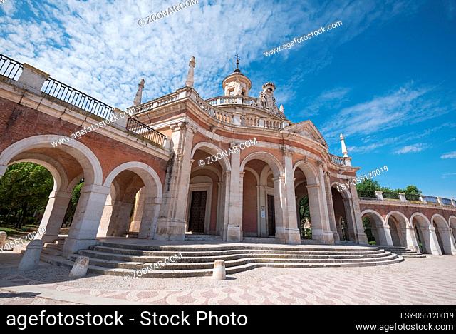 Aranjuez famous landmark, San Antonio de Padua church, Madrid, Spain