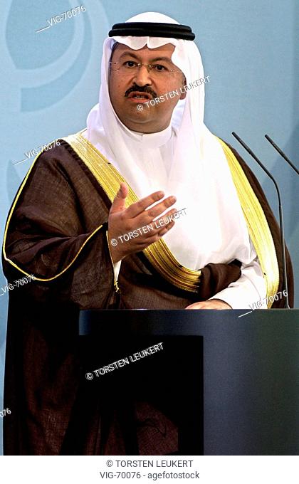 Ghasi AL-YAWAR ( Ghasi el JAWAR ), state president of the Iraq, during press conference in the federal chancellery. - BERLIN, GERMANY, 09/09/2004