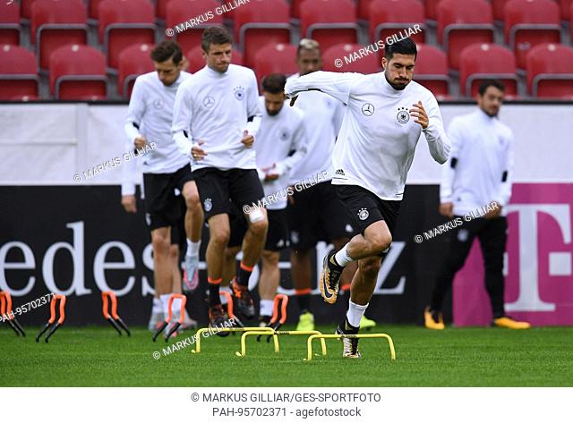 Emre Can (Germany). GES/ Fussball/ DFB-final training, Mainz, 07.10.2017 Football / Soccer: Practice, training of the german national team, Mainz, October 07
