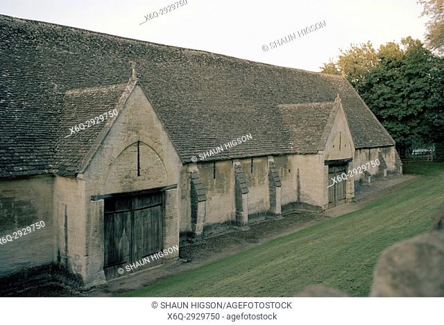 Saxon Tithe Barn in Bradford Upon Avon in Wiltshire in England in Great Britain in the United Kingdom UK Europe