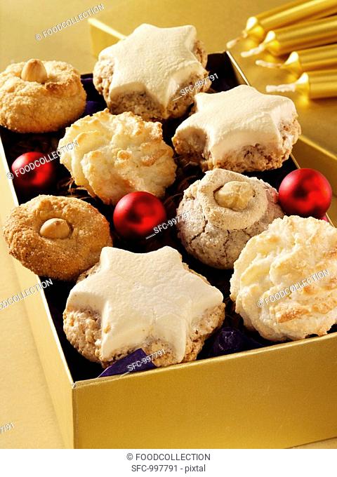 Box of Christmas biscuits