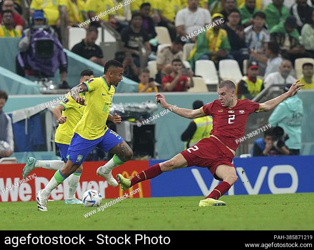 11/24/2022, Khalifa International Stadium, Doha, QAT, World Cup FIFA 2022, Group G, Brazil vs Serbia, in the picture Brazil's forward Gabriel Jesus