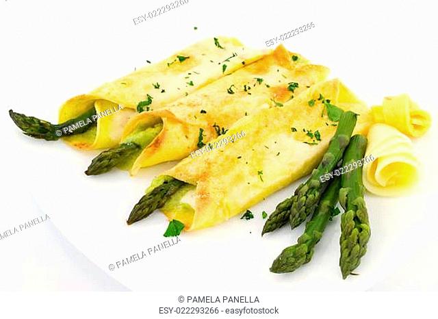 crepes with asparagus