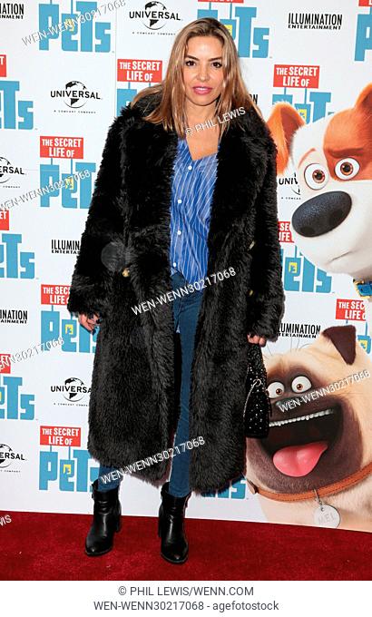 Guests attend the UK petmiere of The Secret Life of Pets to mark the Blu-ray and DVD release on Monday Featuring: Elen Rivas Where: London