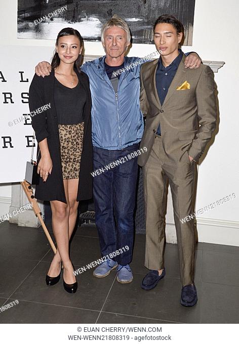 Celebrities attend Paul Wellers "Real Stars are Rare Launch Tonight" in Somerset house. Featuring: Leah Weller, Paul Weller, Nathaniel Weller Where: London