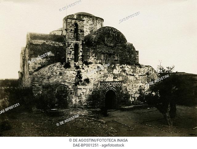 Monastery of Agios Varnavas, Engomi, Cyprus, photograph by Camille Enlart, Paris, 1896-1901