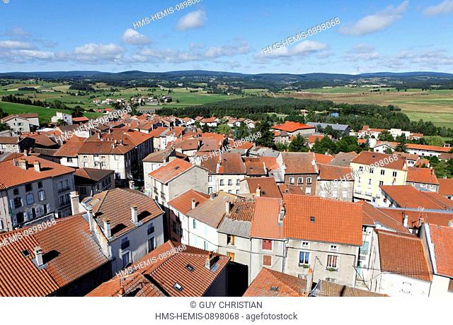 France, Haute Loire, Gevaudan, mountains of Margeride, Saugues, Via Podiensis Pilgrimage of St Jacques de Compostela