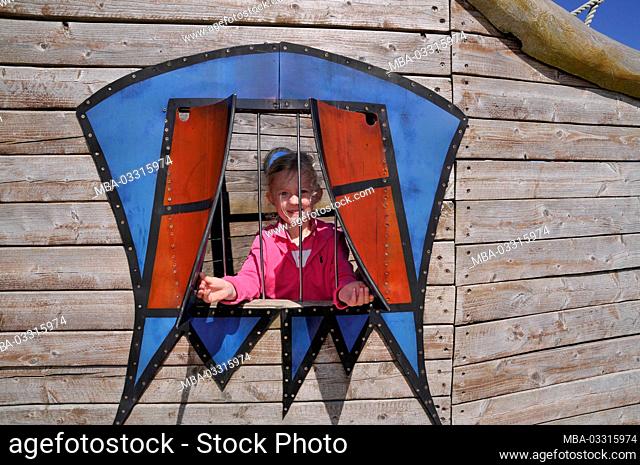 Young girl in the playground