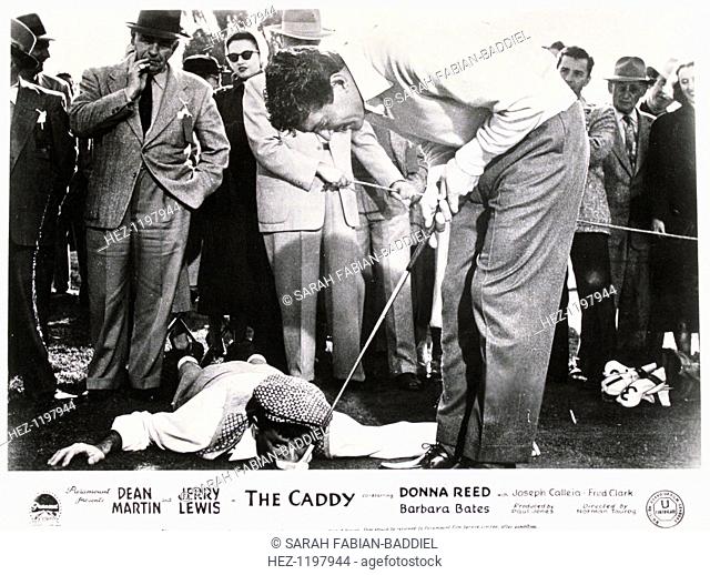 Promotional photograph for film The Caddy, 1953. Film starring Jerry Lewis and Dean Martin