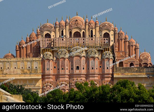 The famous Hawa Mahal, also called Palace of Winds, in Jaipur