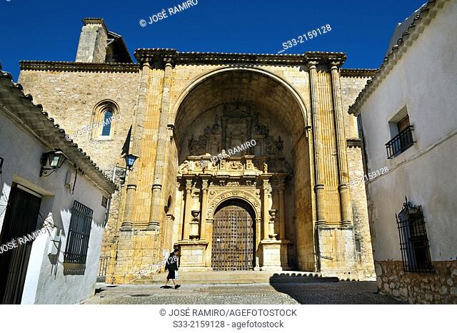 Santa Maria church in alarcon. Cuenca. Castilla la Mancha. Spain