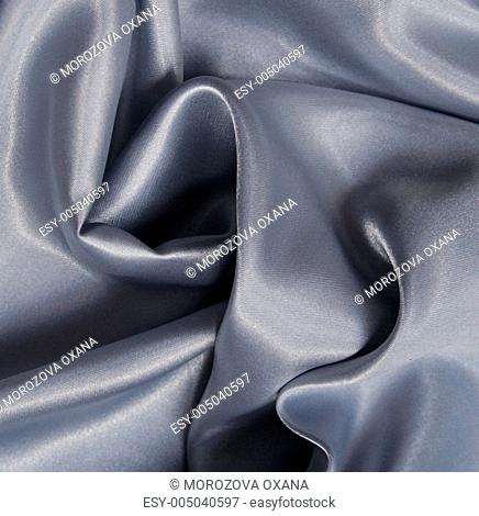 Smooth elegant silvery grey silk