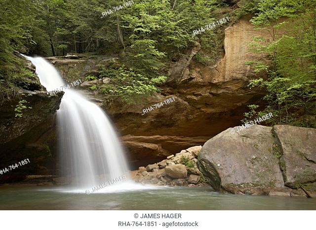 Lower Falls, Hocking Hills State Park, Ohio, United States of America, North America