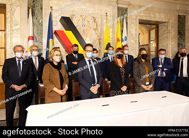 Illustration picture shows a celebration of the 100th anniversary of the Belgium-Luxembourg Economic Union, Wednesday 17 November 2021 in Brussels