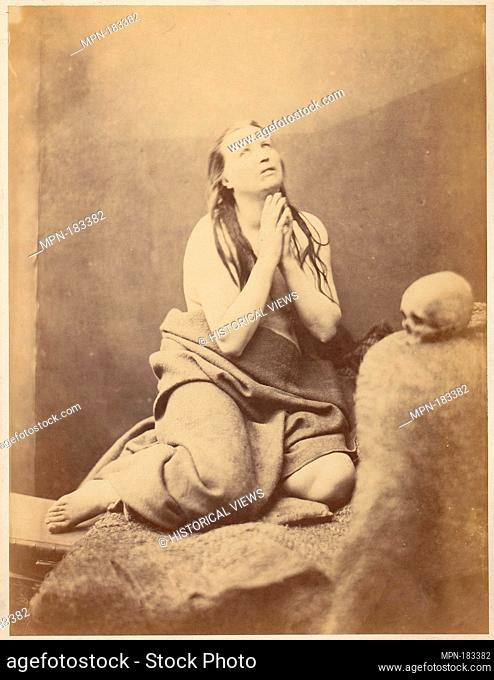 [Study for Mary Magdalene]. Artist: Unknown; Date: 1870s; Medium: Albumen silver print from glass negative; Classification: Photographs