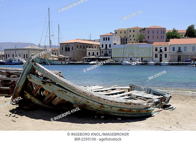 Harbour, Chania, Crete, Greece, Europe