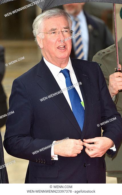 The 2016 Sun Military Awards held at the Guildhall - Arrivals. Featuring: Michael Fallon Where: London, United Kingdom When: 22 Jan 2016 Credit: WENN